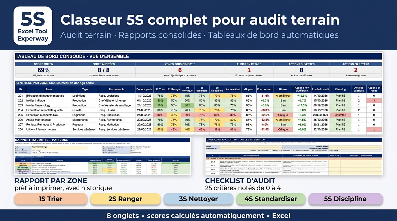 Checklist d'audit 5S – Excel